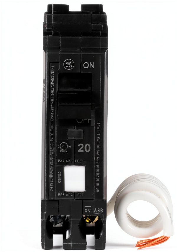 ABB AFCI Circuit Breaker 20 Amp Single Pole Plug In Mount-0