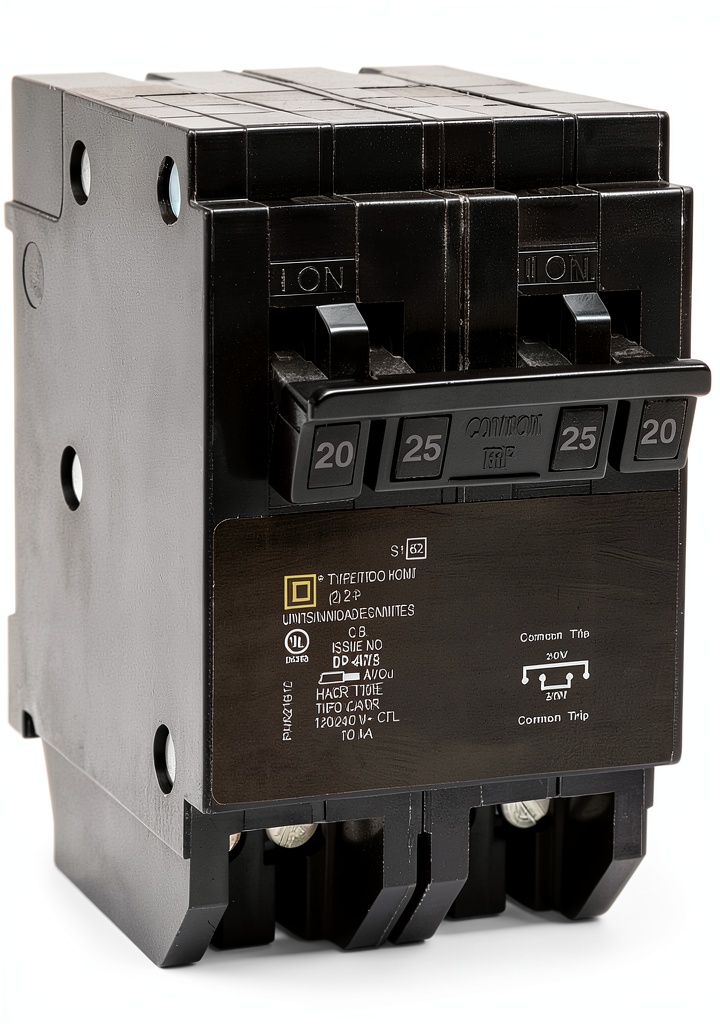 Schneider Electric circuit breaker installed in an electrical panel