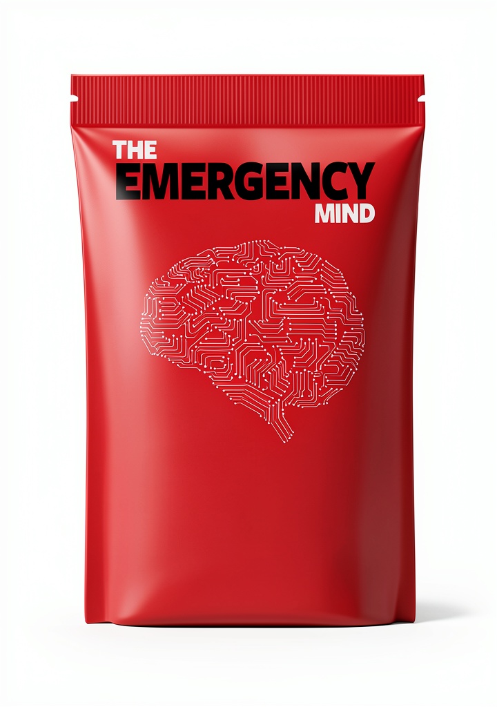 Emergency Medicine Kindle Book Sangfroid Press guide displayed on a tablet in a hospital breakroom
