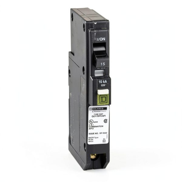 Schneider Electric QO AFCI Circuit Breaker 15 Amp Plug On-0