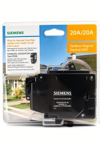 Siemens Arc Fault Circuit Breaker Q2020AFCNP-0