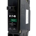 Eaton 20A AFCI Circuit Breaker BRP120AF Single Pole Black Plug-In-0