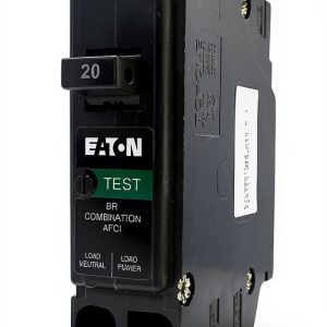 Eaton 20A AFCI Circuit Breaker BRP120AF Single Pole Black Plug-In-0