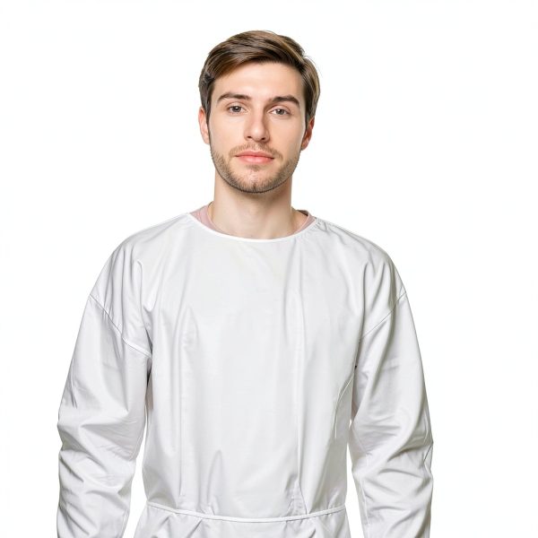 AMZ Medical Supply Disposable White Medical Gown X-Large 10 Pack-5