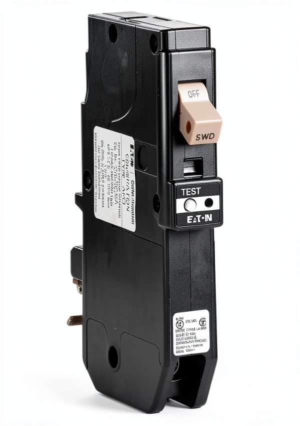Eaton 20 Amp Arc Fault/Ground Fault Single Pole Breaker 120V Plug‑In-0
