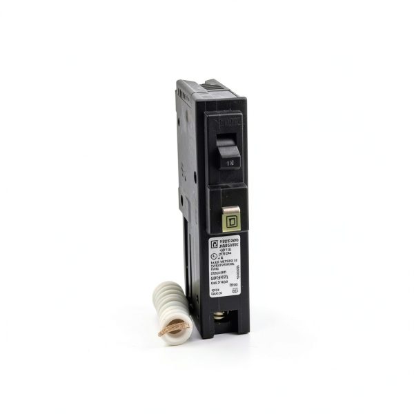 Square D Homeline 15A Miniature CAFCI Circuit Breaker Model-1