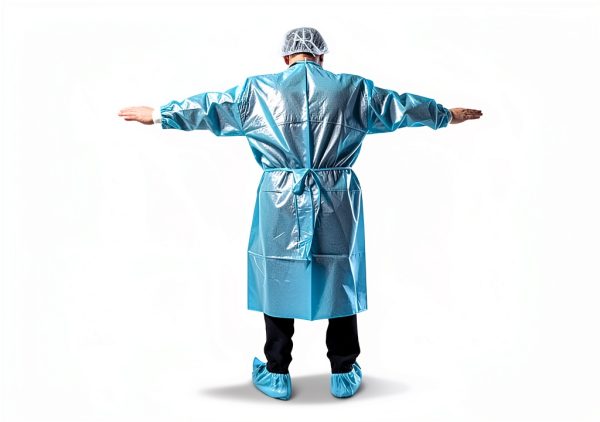 Guizhou Junjiang Blue Lab Gown Medium Polypropylene Protective Apparel-3