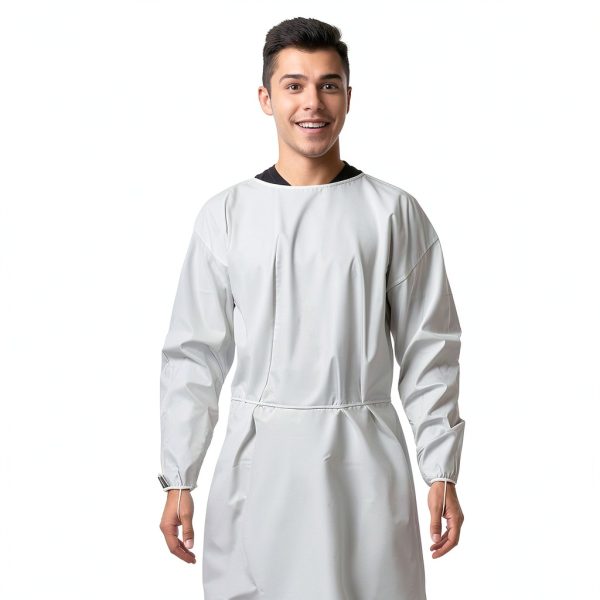 AMZ Medical Supply Disposable White Medical Gown X-Large 10 Pack-1