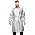 AMZ Medical Supply Disposable White Medical Gown X-Large 10 Pack-0