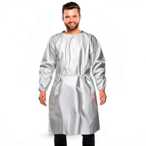AMZ Medical Supply Disposable White Medical Gown X-Large 10 Pack-0