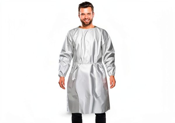 AMZ Medical Supply Disposable White Medical Gown X-Large 10 Pack-0