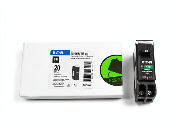 Eaton 20A AFCI Circuit Breaker BRP120AF Single Pole Black Plug-In-2