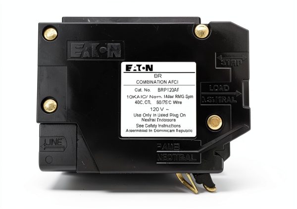 Eaton 20A AFCI Circuit Breaker BRP120AF Single Pole Black Plug-In-4