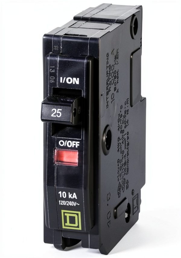 25 Amp Circuit Breaker Schneider Electric QO125CP Black Plug In-6