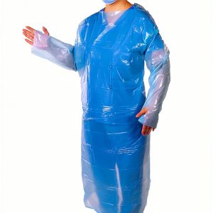 Disposable Protection Gown Petoskey 90‑Pack Blue Knee‑Length-0
