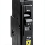 25 Amp Circuit Breaker Schneider Electric QO125CP Black Plug In-0