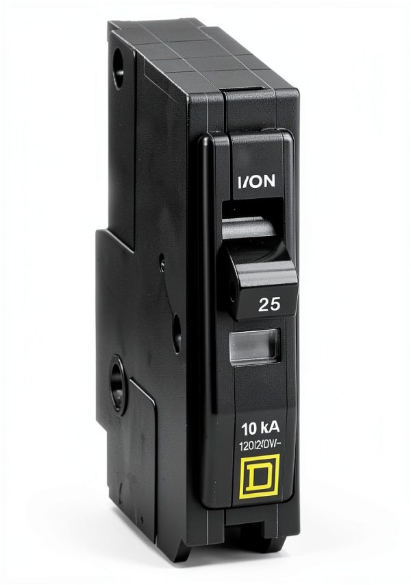 25 Amp Circuit Breaker Schneider Electric QO125CP Black Plug In-0