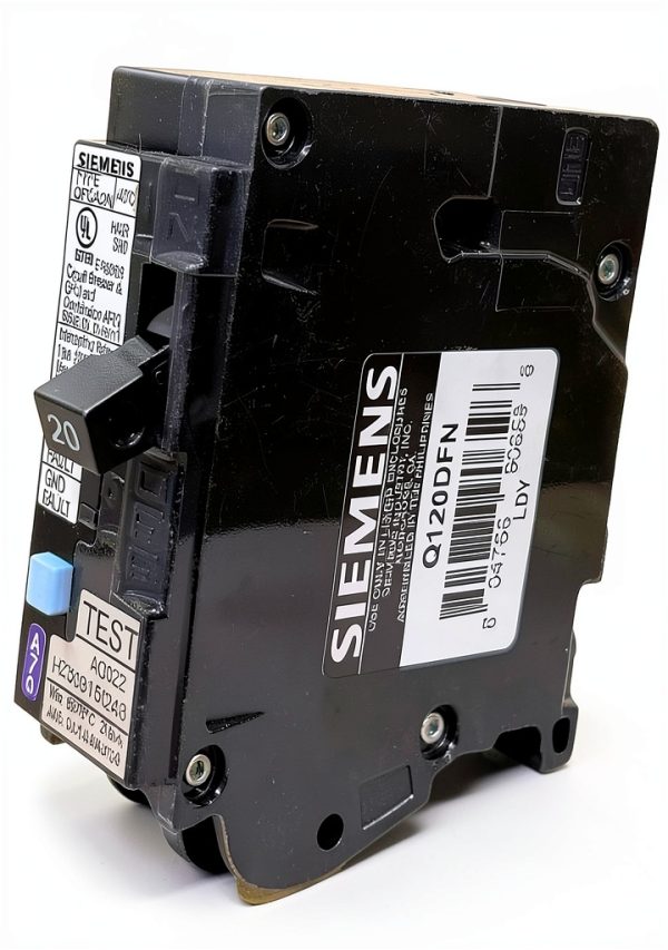 AFCI Circuit Breaker EMSER Q120DFN black copper 120V Installation-6