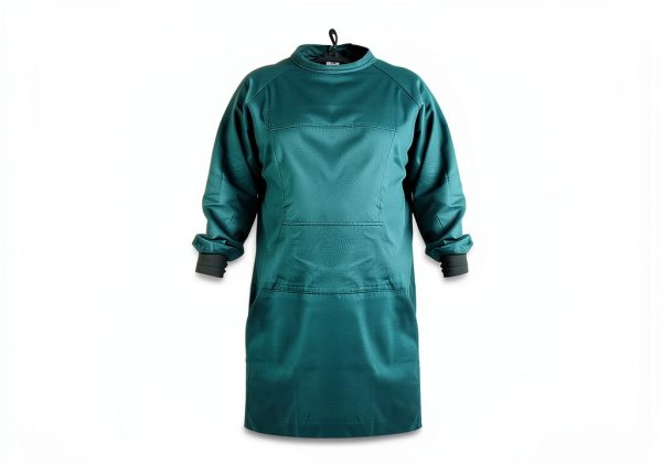 Medd Max Medical Gown - Reusable Green XL Cotton Lab Coat-3