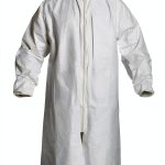 DuPont Tyvek IsoClean zippered Frock Raglan Sleeves White 30-Pack-0