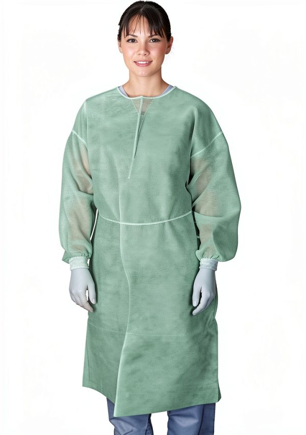 Disposable Green Isolation Gown by Nobles – Universal Size, Latex‑Free-0