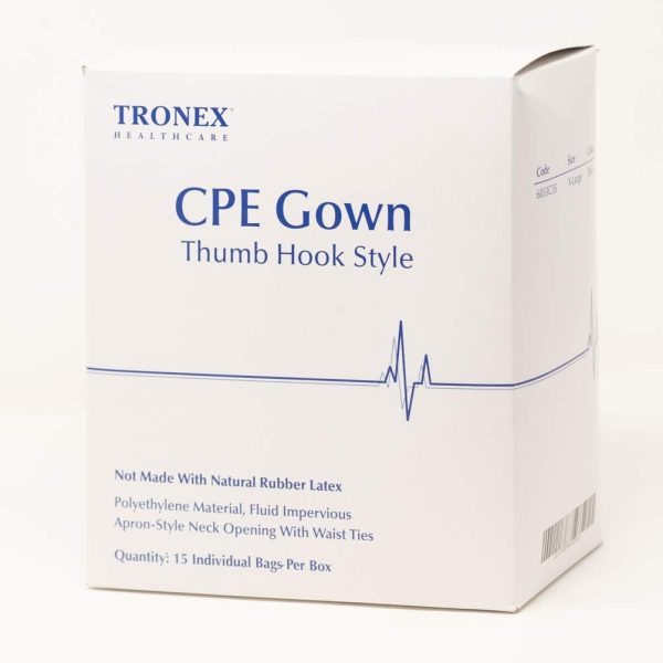 Tronex Fluid-Impervious Blue Isolation Gowns With Impervious Film & Thumb Hooks (15, X-Large)-3