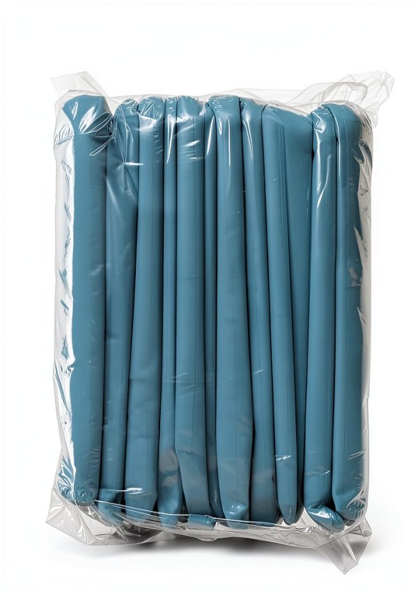 EZGOODZ Blue Polyethylene Isolation Gowns 45" Large 25-Pack PPE-4