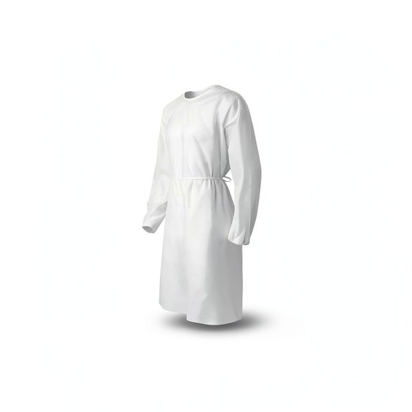 ProCure PC150WU Isolation Gowns Longsleeve 10-Count Cuffs White-2