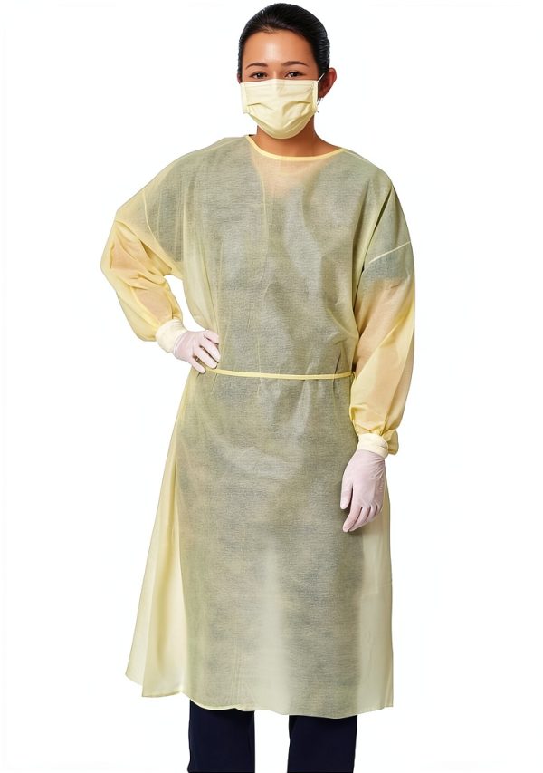 Disposable Isolation Gown RXYLINK with Knit Cuff Long Sleeve RL035-0