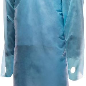Tronex Fluid-Impervious Blue Isolation Gowns With Impervious Film & Thumb Hooks (15, X-Large)-0