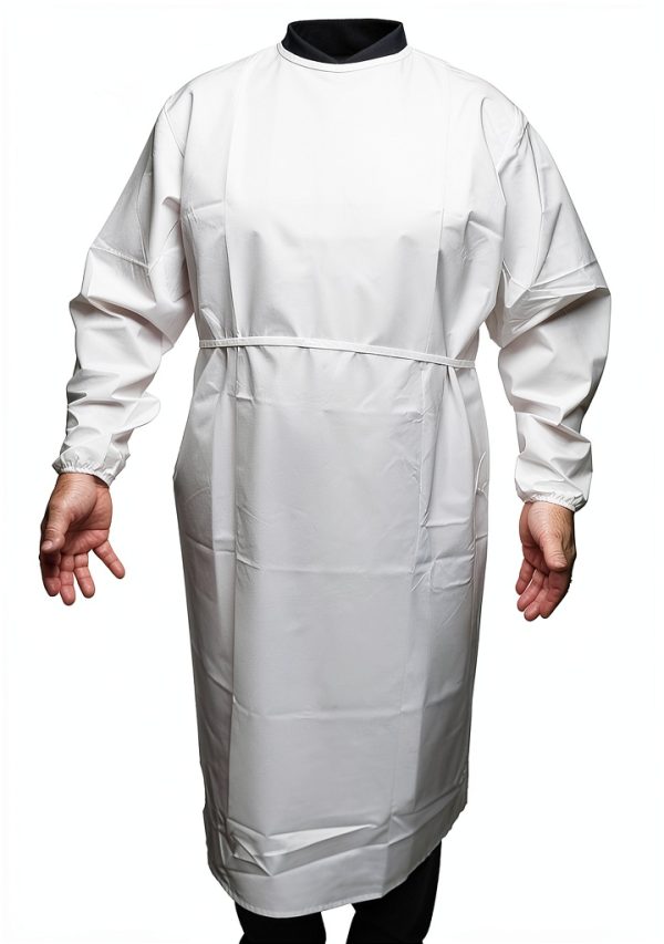 ProStar Reusable Isolation Gown 5 Pack AAMI Level 1 White One Size-3