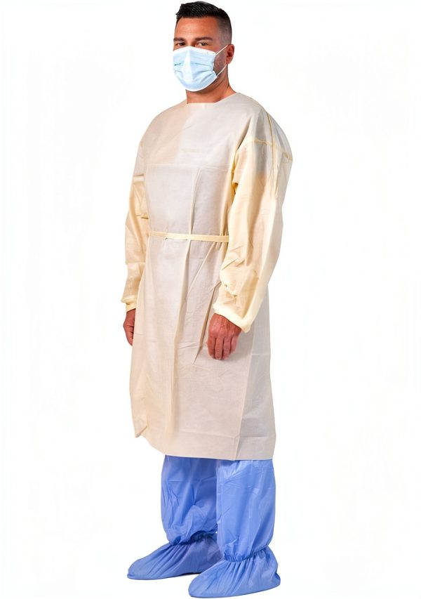 Disposable Isolation Gown Paneffort XXX-Large Elastic Cuff 100 Pack-1