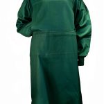 Cloth Procedure Medical Gown, Washable Reusable Gown, Long Sleeve & Elastic Cuff, 100% Cotton, Unisex, Large-0
